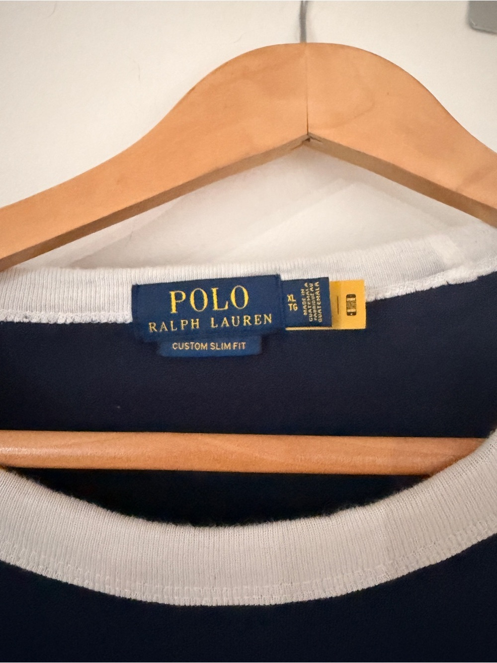 Polo Ralph Lauren Navy & White Ringer Tee - Picture 2 of 3